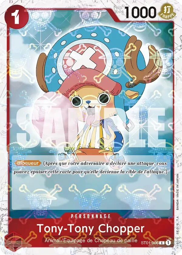 Carte One Piece française Tony-Tony Chopper ST01-006 C