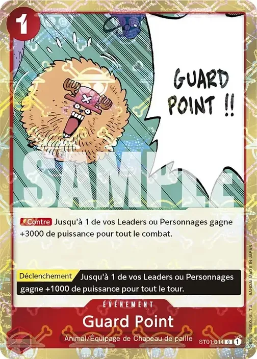 Carte One Piece française ST01-014 Guard Point (version 2)