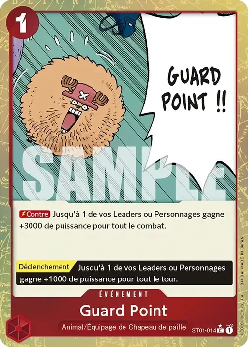 Carte One Piece française ST01-014 Guard Point (version 4)