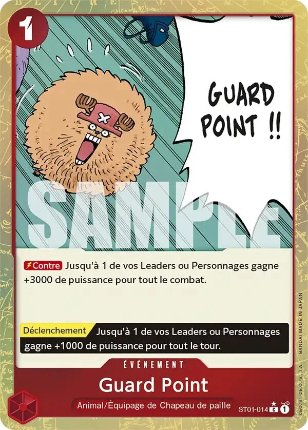 Carte One Piece française Guard Point ST01-014 C