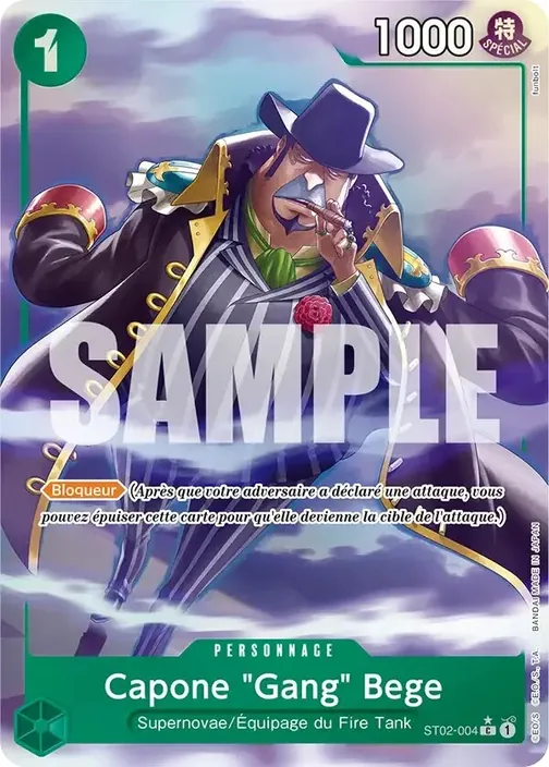 Carte One Piece française ST02-004 Capone "Gang" Bege (version 5)