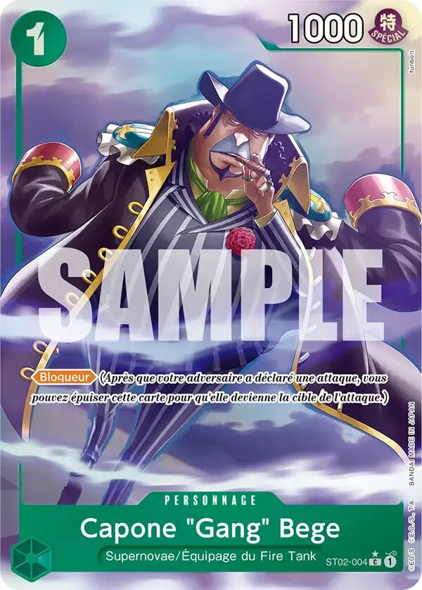 Carte One Piece française Capone "Gang" Bege ST02-004 C