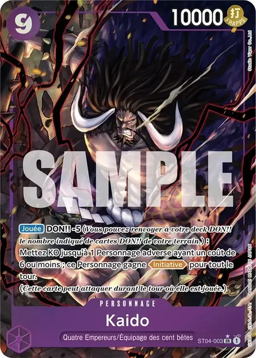 Carte One Piece française ST04-003 Kaido (version 5)