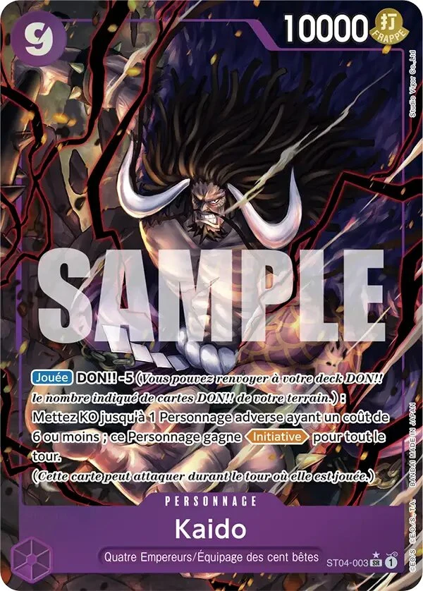 Carte One Piece française Kaido ST04-003 SR