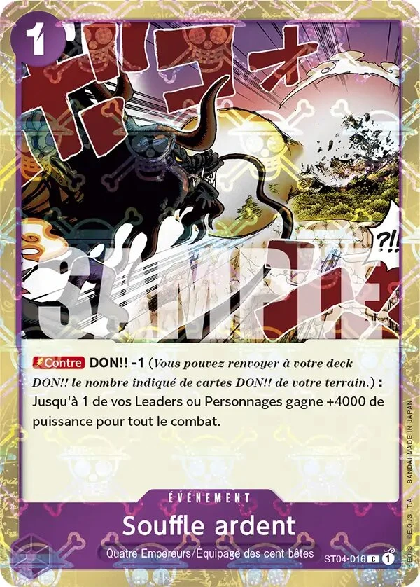 Carte One Piece française Souffle ardent ST04-016 C