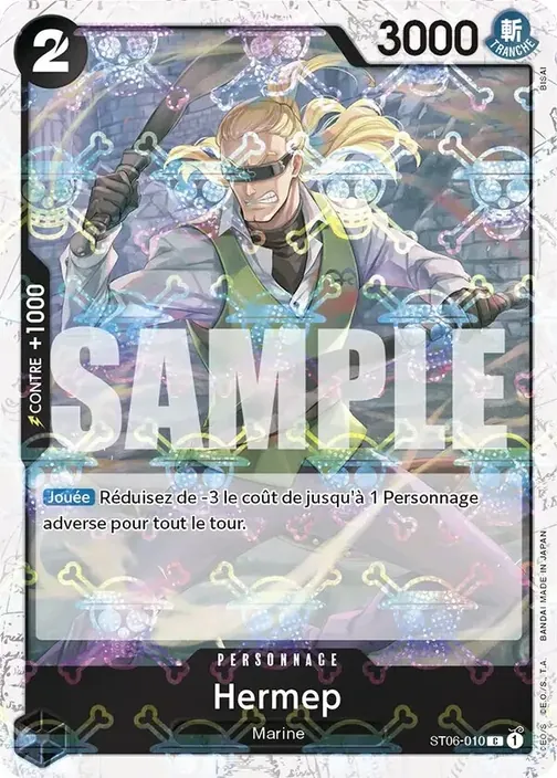 Carte One Piece française ST06-010 Hermep (version 3)