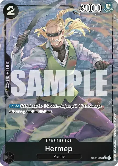 Carte One Piece française ST06-010 Hermep (version 4)