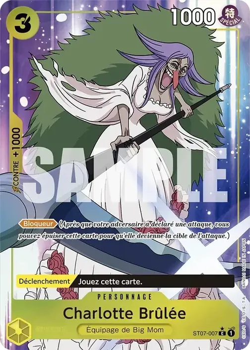 Carte One Piece française ST07-007 Charlotte Brûlée (version 4)