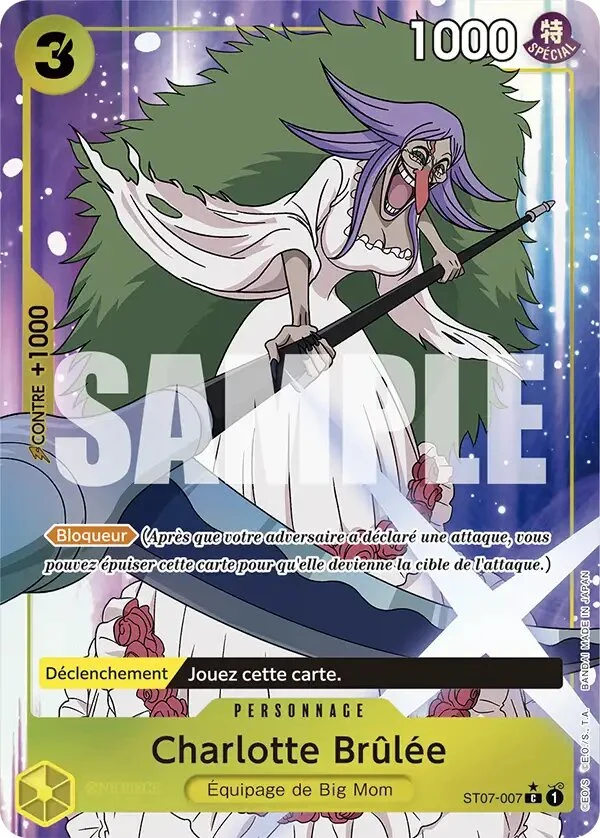 Carte One Piece française Charlotte Brûlée ST07-007 C