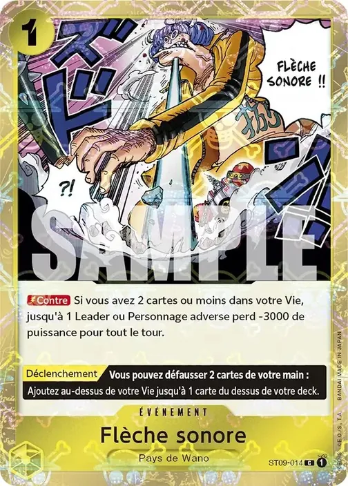 Carte One Piece française ST09-014 Flèche sonore (version 2)