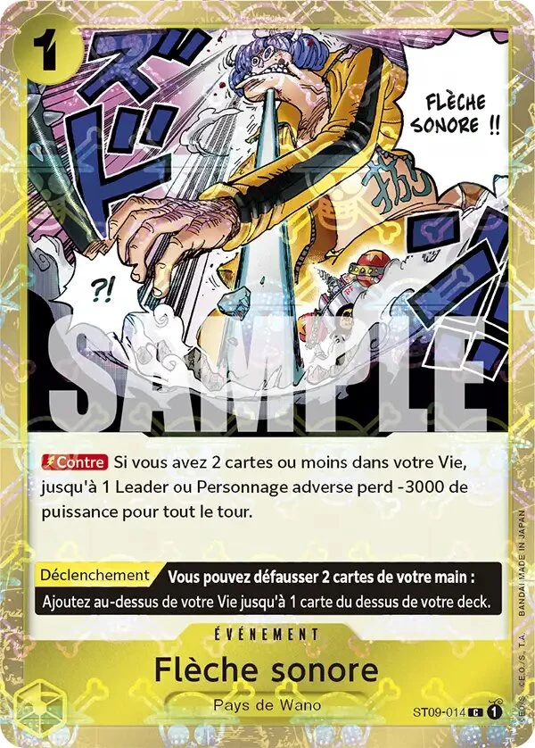 Carte One Piece française Flèche sonore ST09-014 C