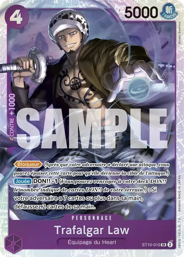 Carte One Piece française Trafalgar Law ST10-010 SR