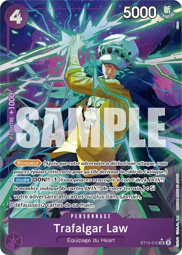 Carte One Piece française Trafalgar Law ST10-010 SR
