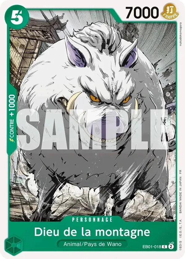 Carte One Piece française Dieu de la montagne EB01-018 C