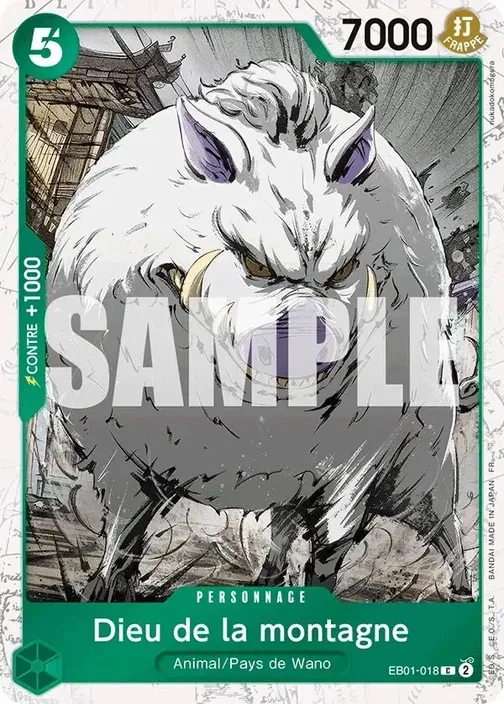 Carte One Piece française EB01-018 Dieu de la montagne (version 2)