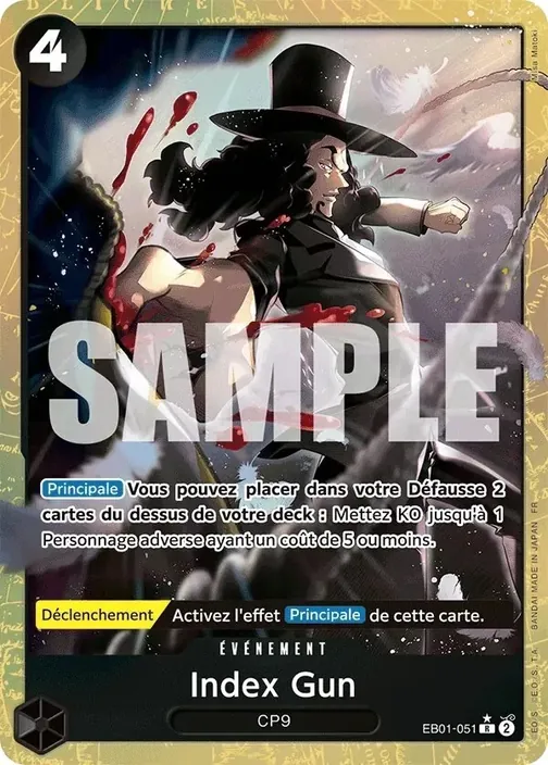 Carte One Piece française EB01-051 Index Gun (version 2)