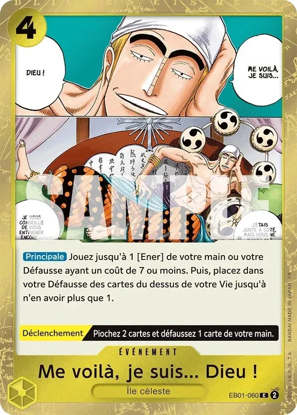 Carte One Piece française Me voilà, je suis... Dieu ! EB01-060 C