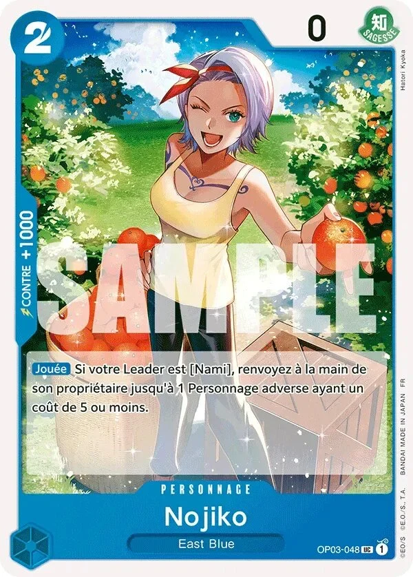 Carte One Piece française Nojiko OP03-048 UC