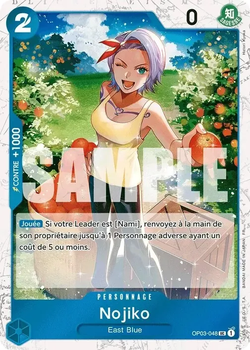 Carte One Piece française OP03-048 Nojiko (version 2)