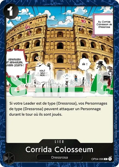 Carte One Piece française OP04-096 Corrida Colosseum (version 2)