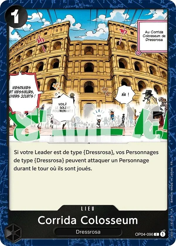 Carte One Piece française Corrida Colosseum OP04-096 C