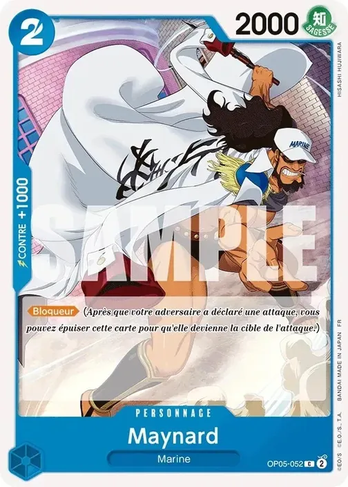 Carte One Piece française OP05-052 Maynard
