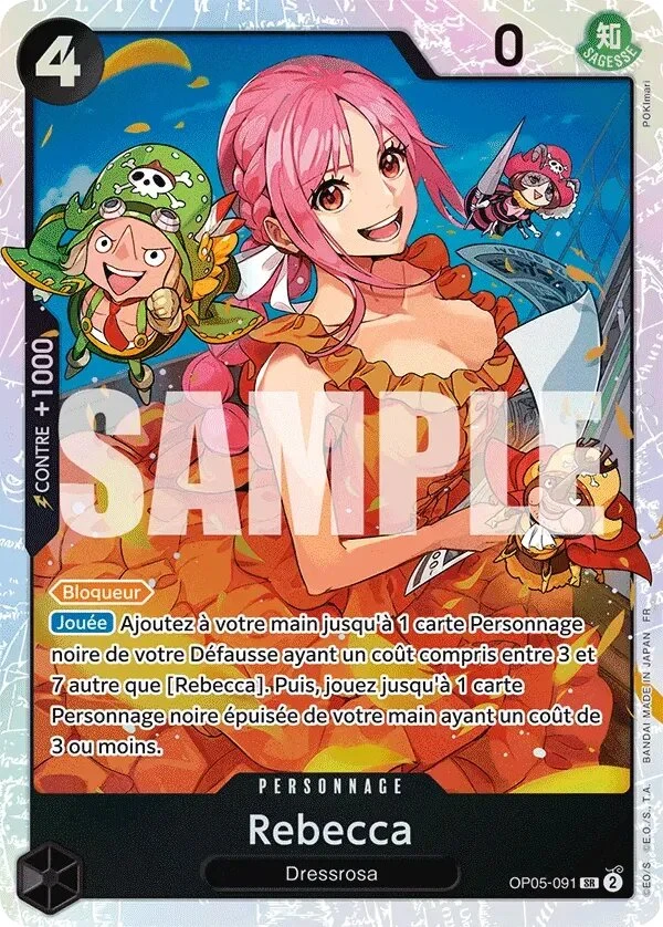 Carte One Piece française Rebecca OP05-091 SR