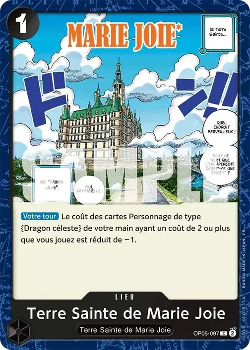 Carte One Piece française OP05-097 Terre Sainte de Marie Joie