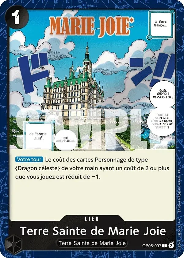 Carte One Piece française Terre Sainte de Marie Joie OP05-097 C