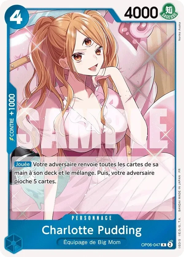Carte One Piece française Charlotte Pudding OP06-047 R