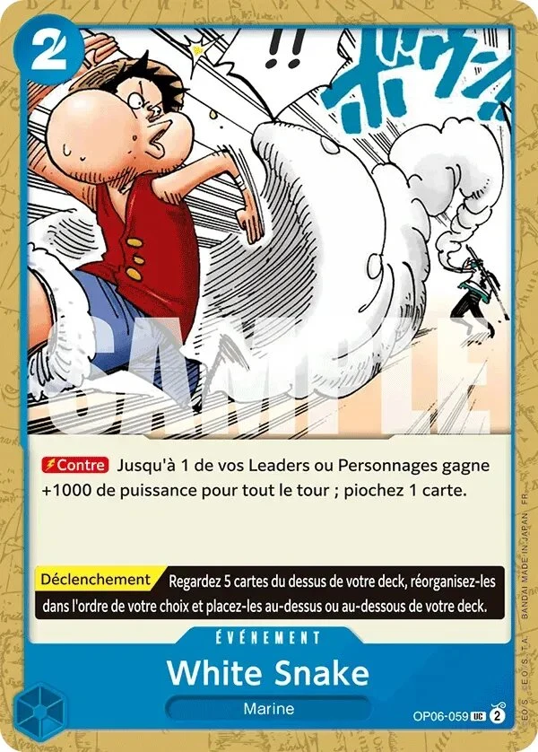 Carte One Piece française White Snake OP06-059 UC