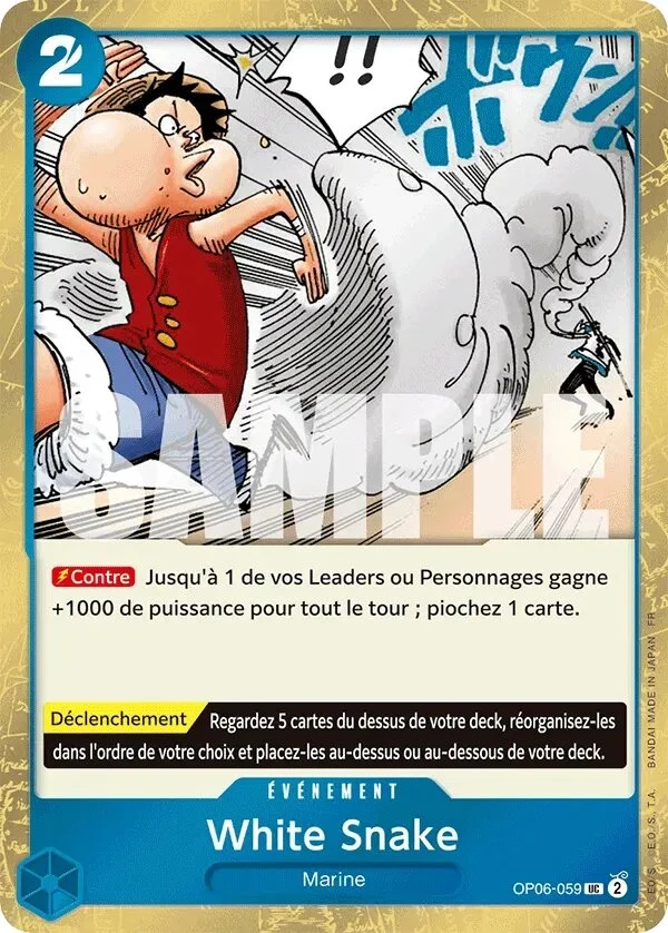 Carte One Piece française White Snake OP06-059 UC