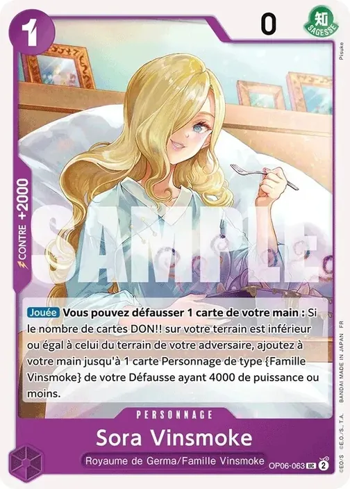 Carte One Piece française OP06-063 Sora Vinsmoke