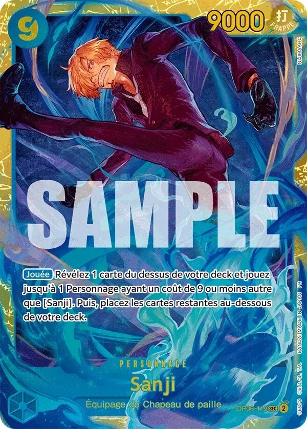 Carte One Piece française Sanji OP06-119 SEC