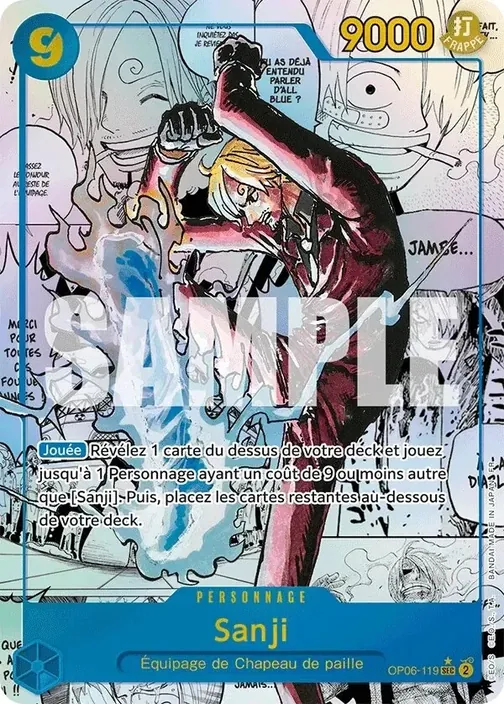 Carte One Piece française OP06-119 Sanji (version 2)