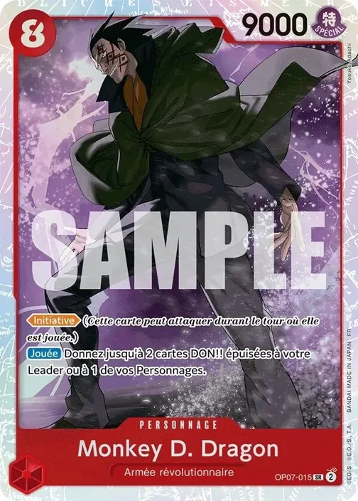 Carte One Piece française OP07-015 Monkey D. Dragon