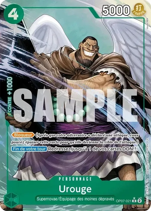 Carte One Piece française OP07-021 Urouge (version 2)