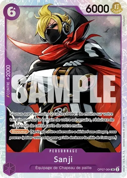 Carte One Piece française OP07-064 Sanji