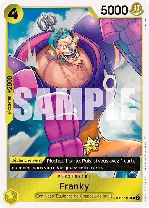 Carte One Piece française OP07-107 Franky