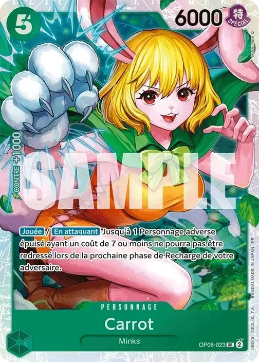 Carte One Piece française OP08-023 Carrot