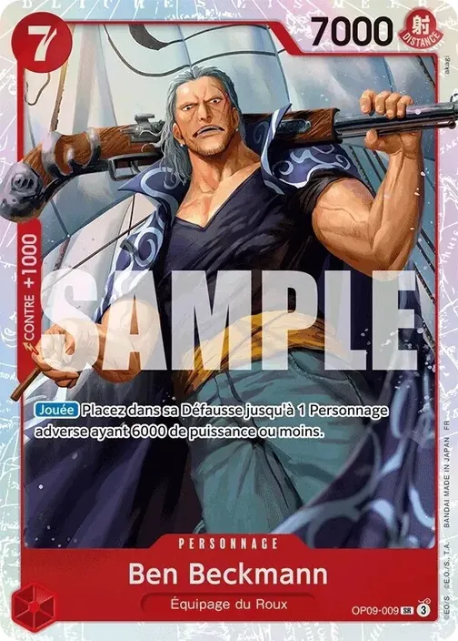 Carte One Piece française OP09-009 Ben Beckmann