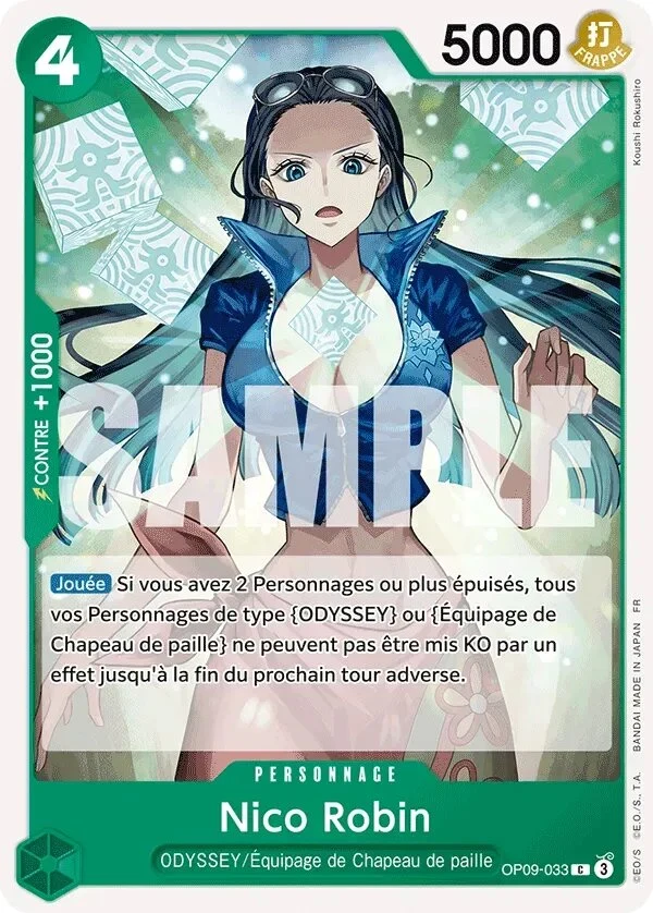 Carte One Piece française Nico Robin OP09-033 C