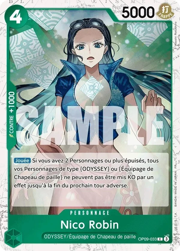 Carte One Piece française Nico Robin OP09-033 C