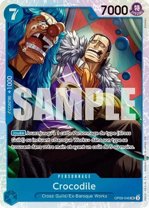 Carte One Piece française OP09-046 Crocodile