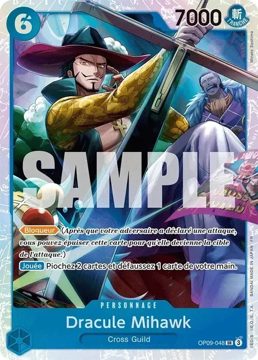 Carte One Piece française OP09-048 Dracule Mihawk