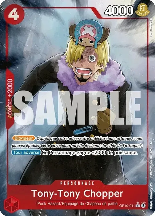 Carte One Piece française OP10-011 Tony-Tony Chopper (version 2)