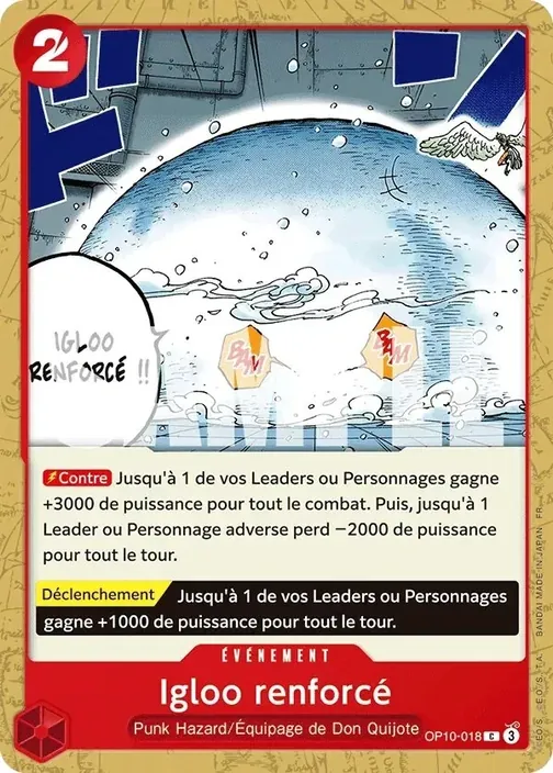 Carte One Piece française OP10-018 Igloo renforcé