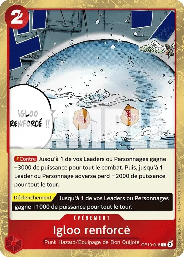 Carte One Piece française Igloo renforcé OP10-018 C