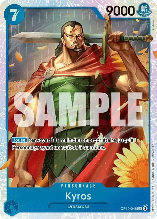 Carte One Piece française OP10-046 Kyros