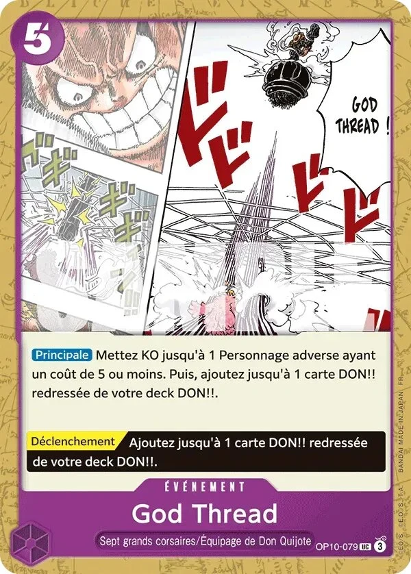 Carte One Piece française God Thread OP10-079 UC